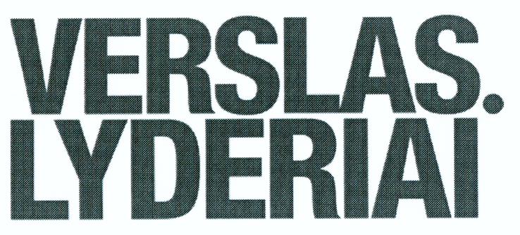 Prekės ženklas: VERSLAS. LYDERIAI